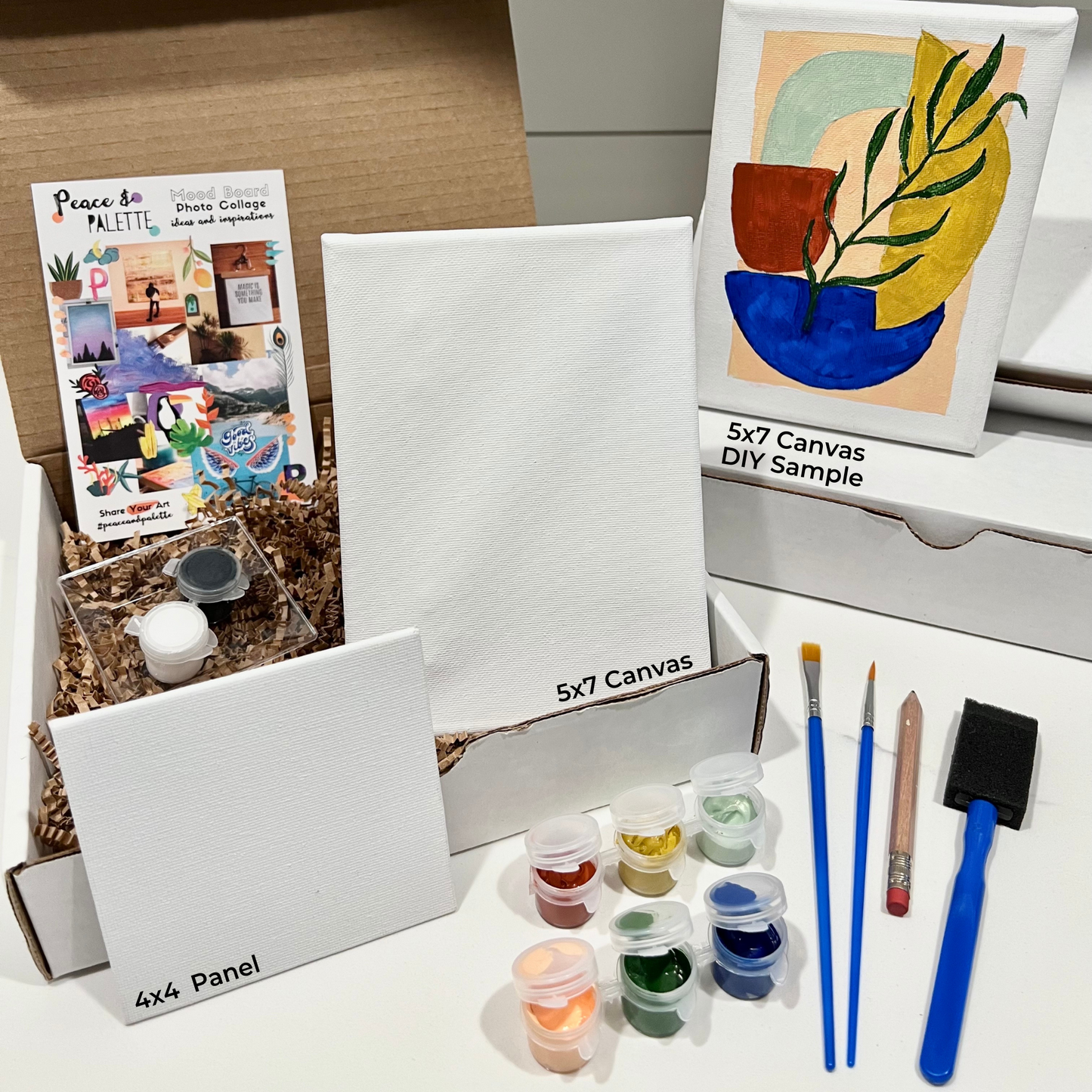 Earthy Oasis collection: 6-color DIY Paint-at-home Craft Kit –  PeaceAndPalette